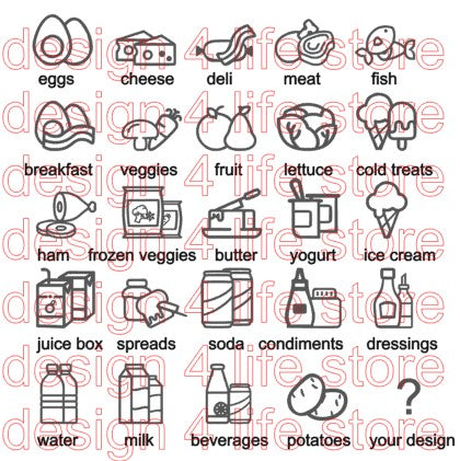 Fridge drawer label