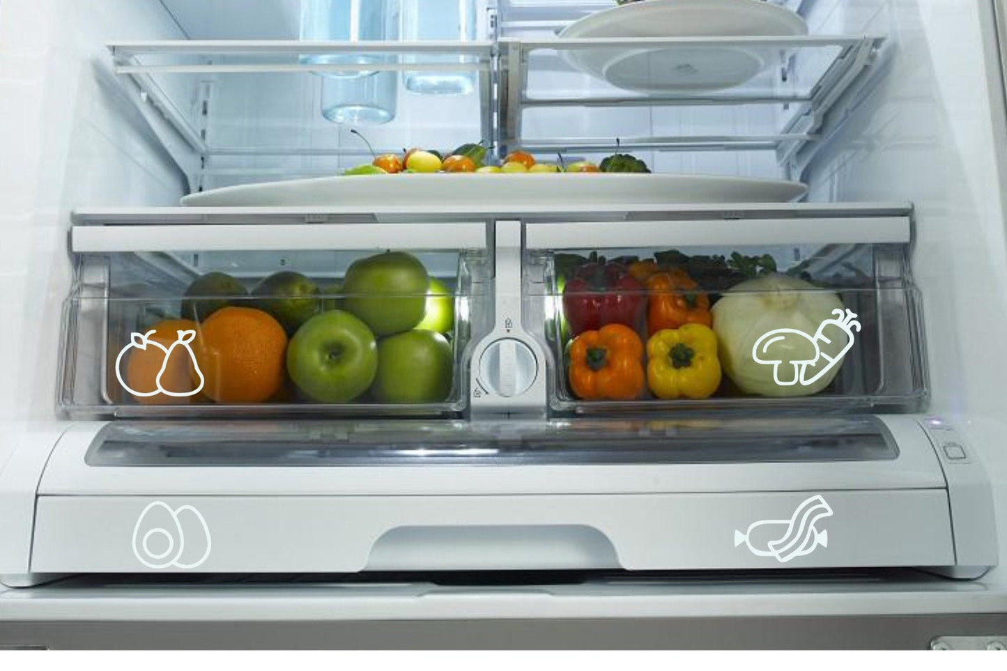 Fridge drawer label