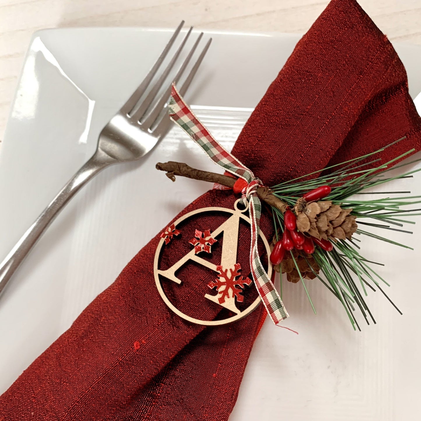 Initial Christmas Gift Tags