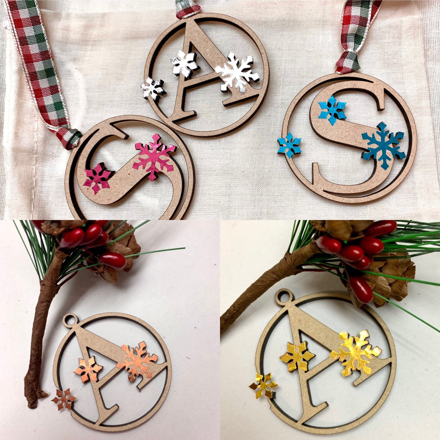 Initial Christmas Gift Tags