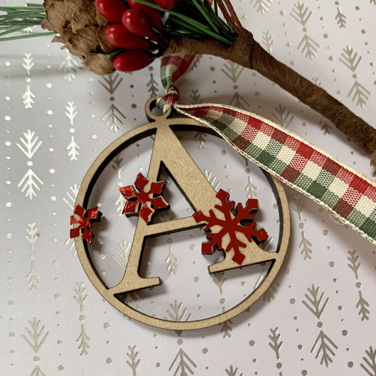 Initial Christmas Gift Tags