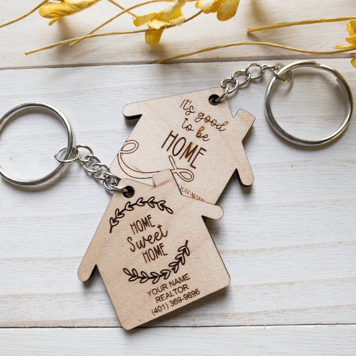Realtor keychain gift for clients