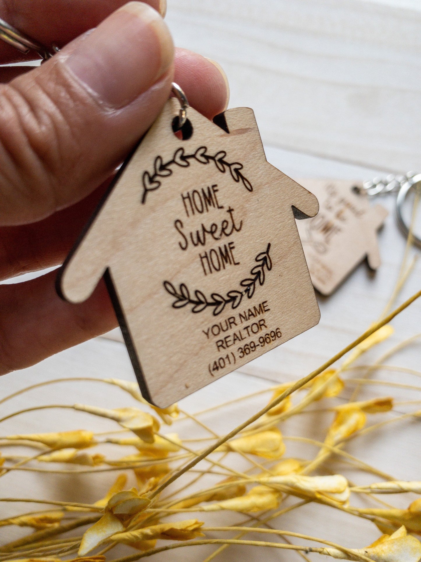 Realtor keychain gift for clients