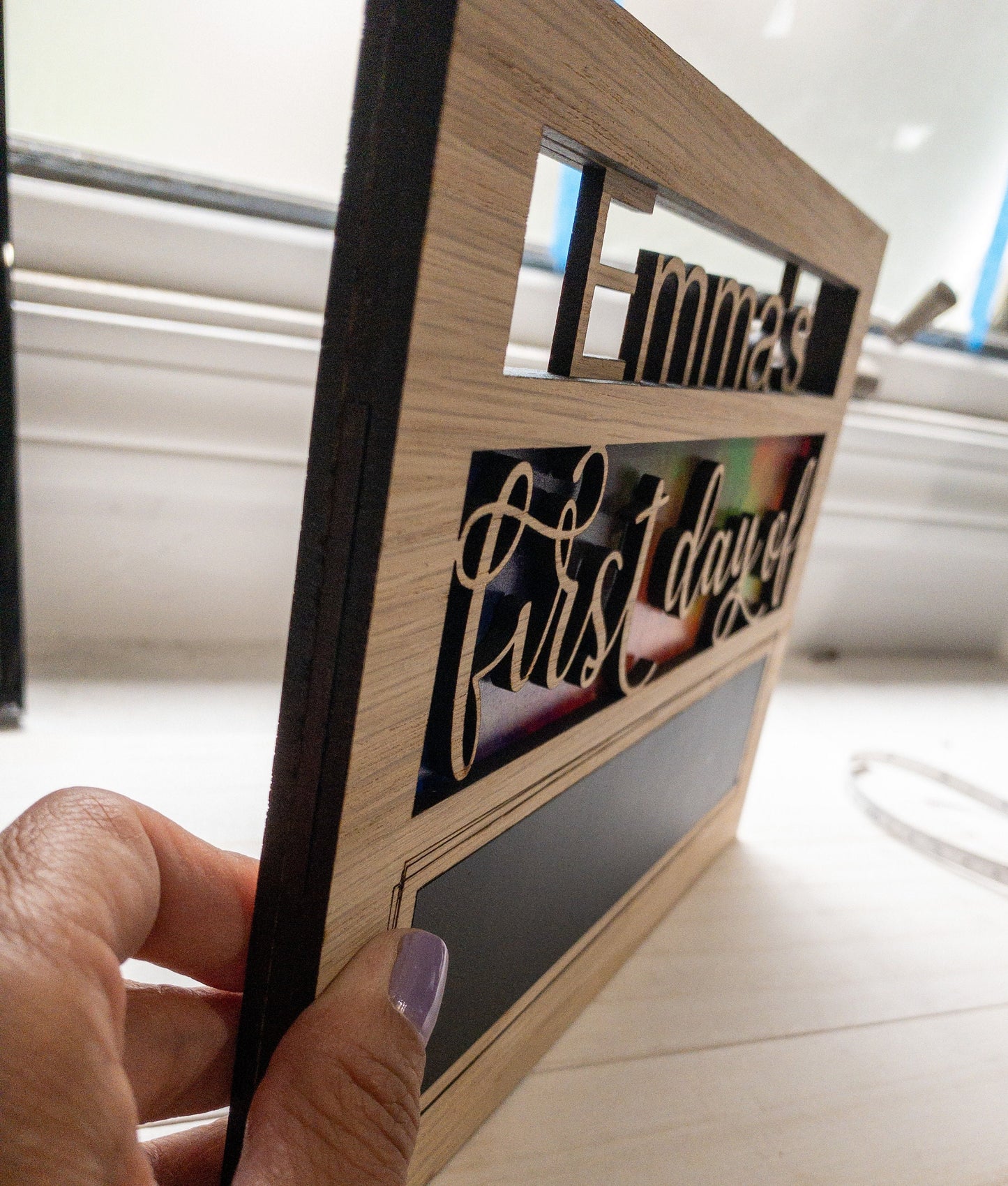 Personalized first and last day of school sign