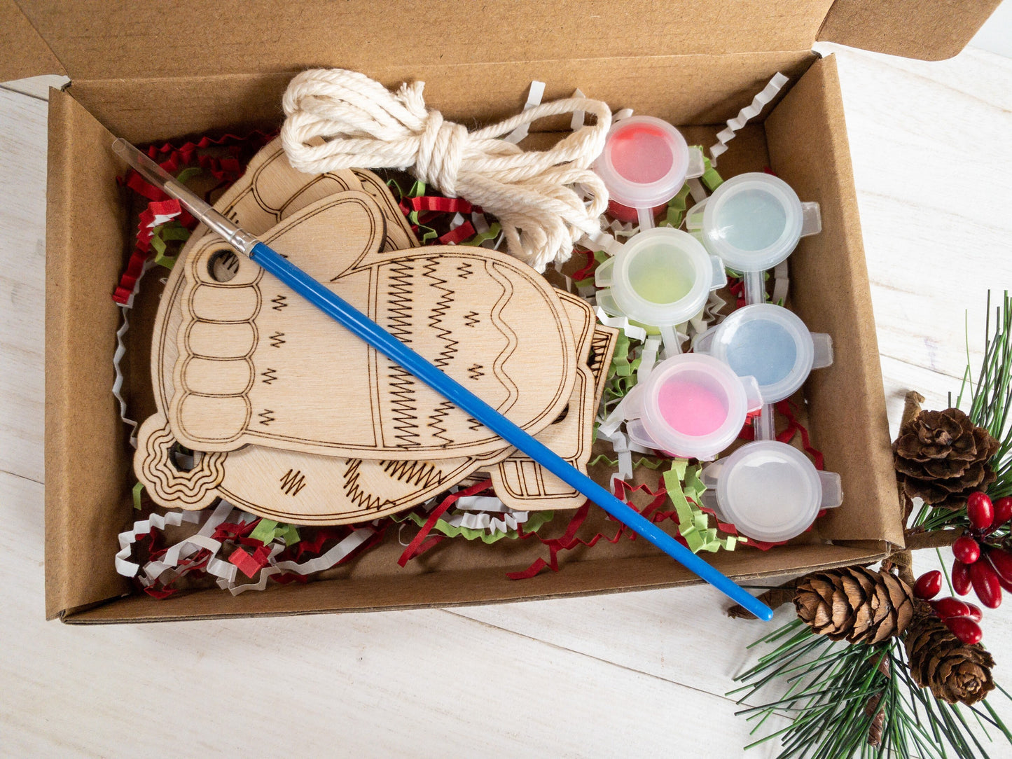 DIY painting Christmas ornaments craft set