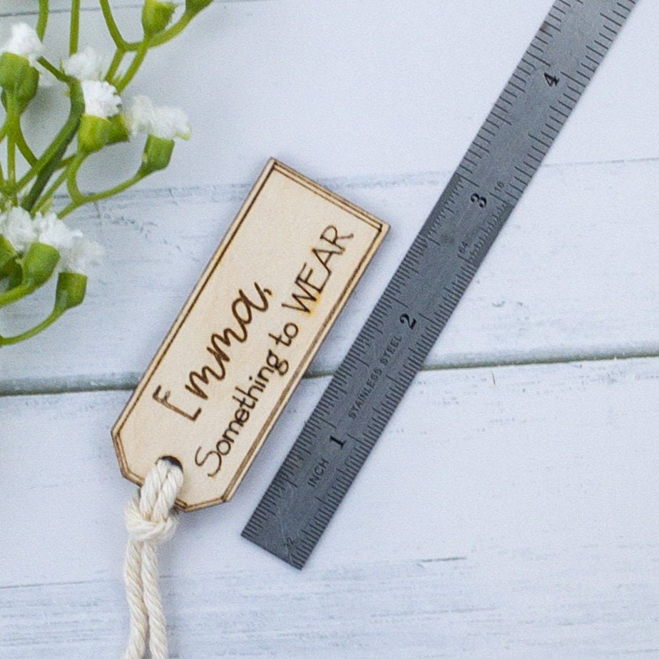 Wooden gift Tags set