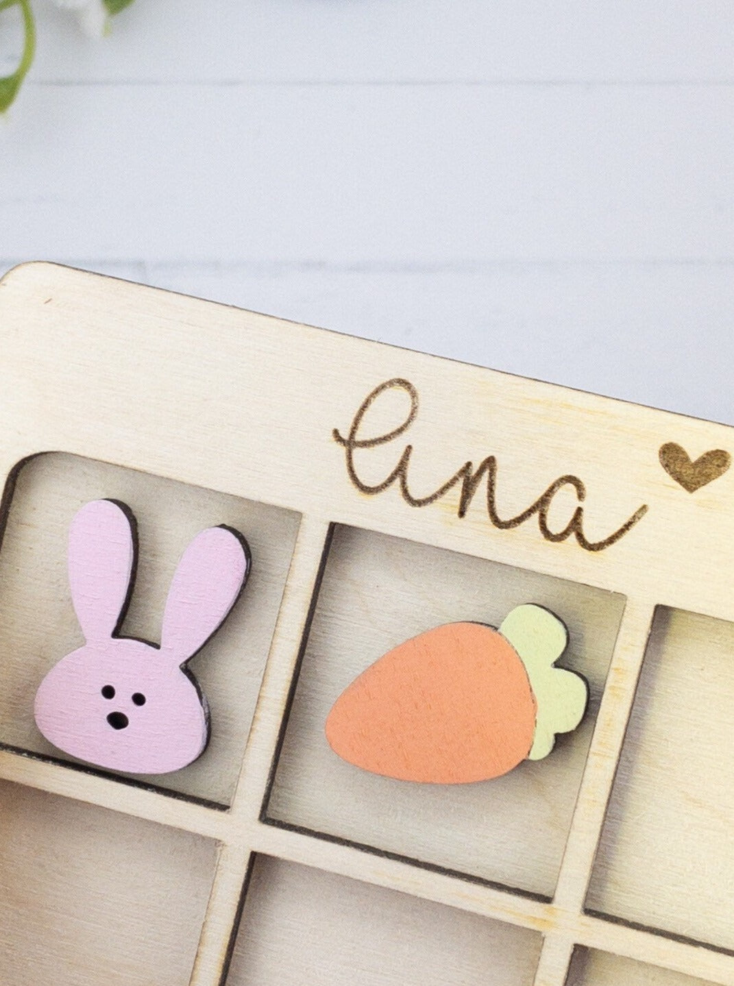 Personalized easter tic tac toe basket stuffer