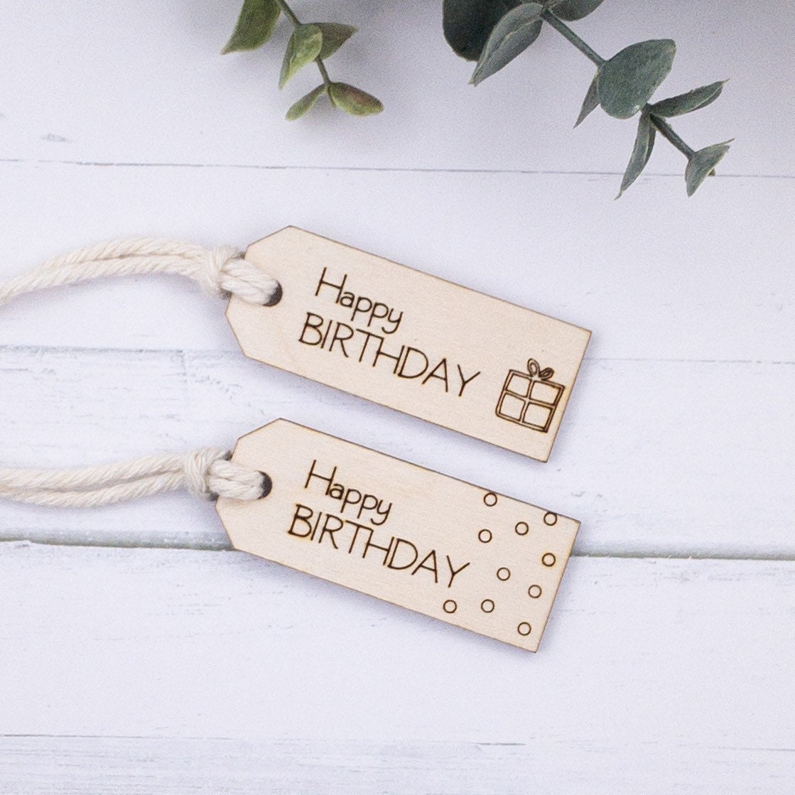 Wooden gift Tags set
