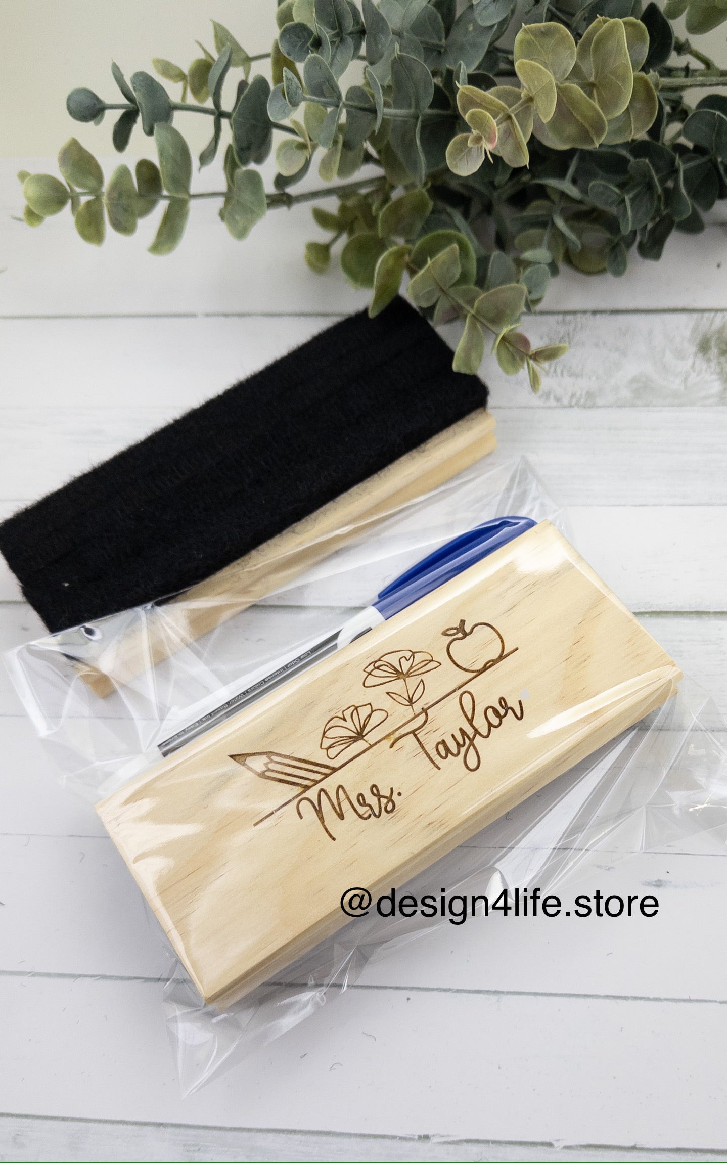 Personalized dry eraser for teacher