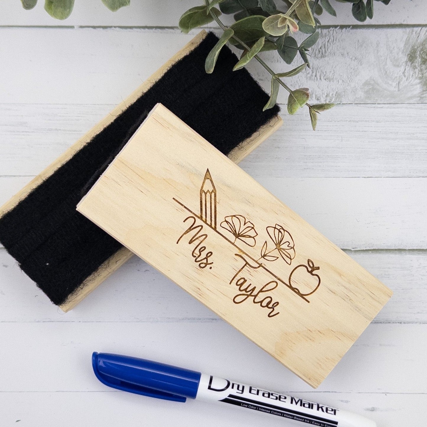 Personalized dry eraser for teacher