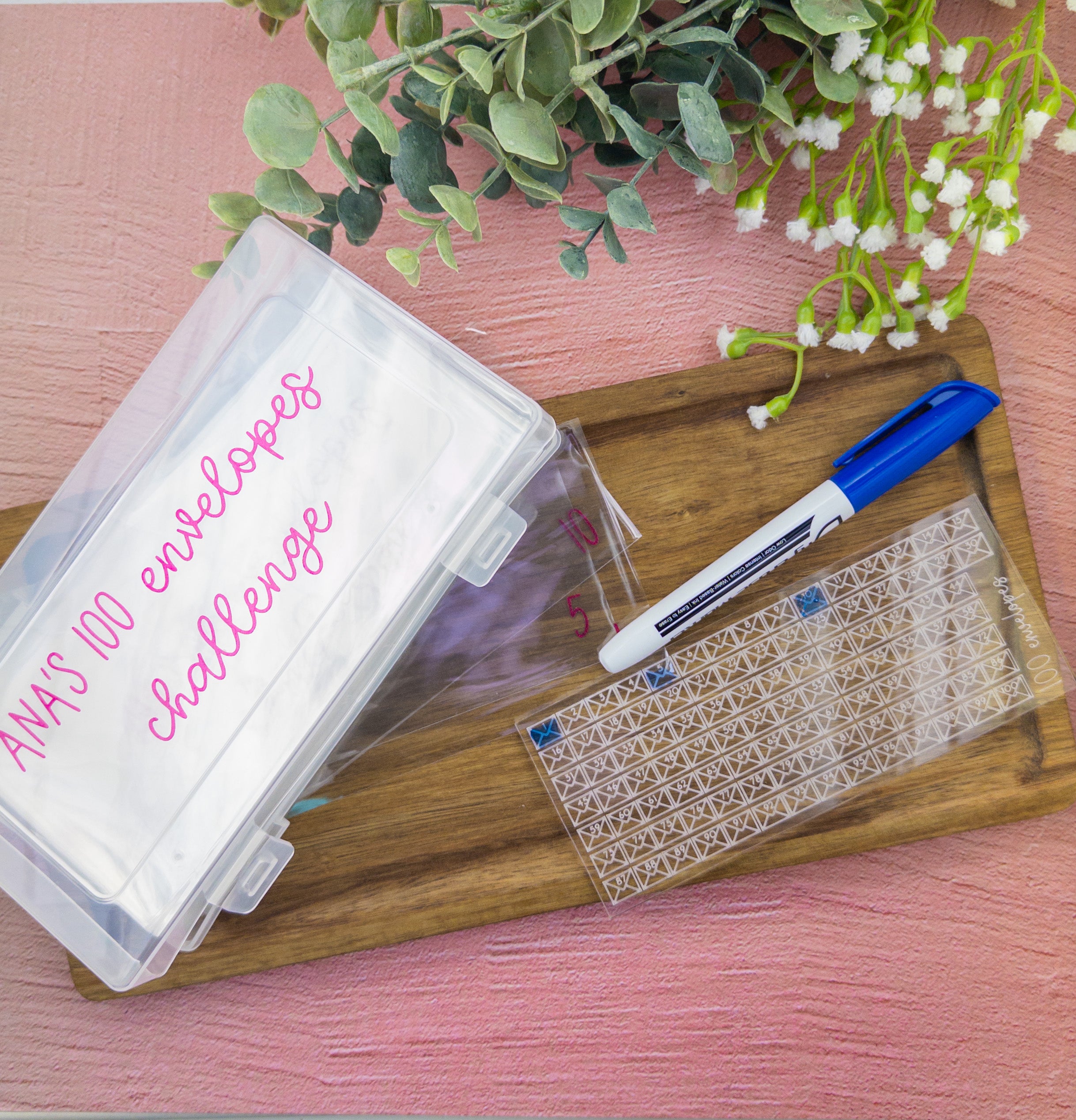 100 envelopes challenge box – Design4life Store