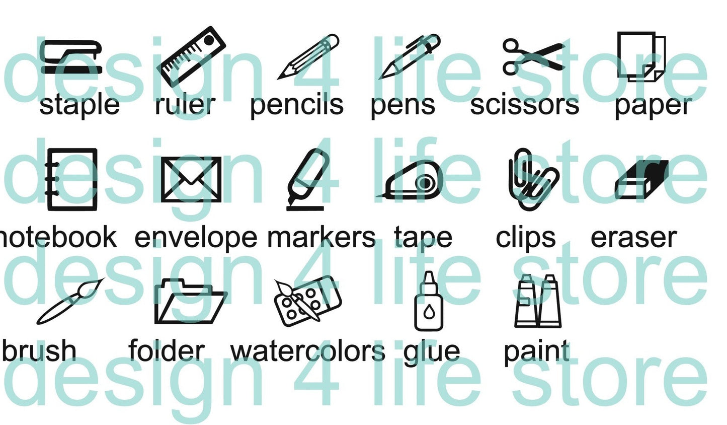 Office or craft room organizing labels