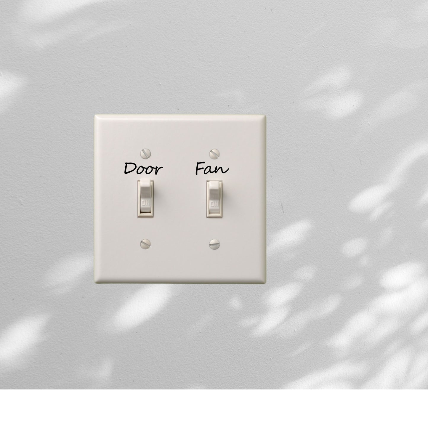 Light switch label