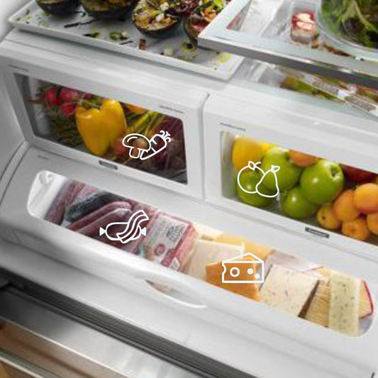 Fridge drawer label