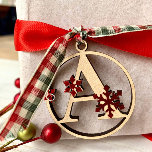Initial Christmas Gift Tags