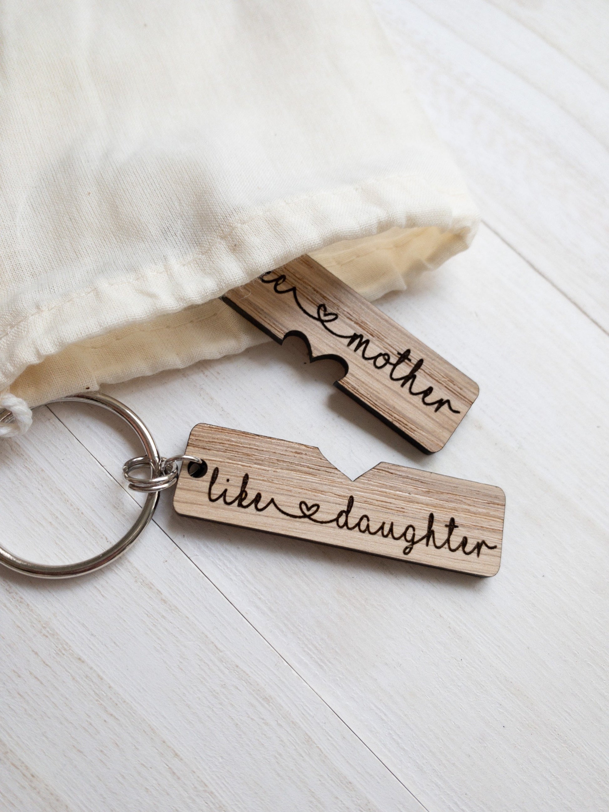 CraftingWithMyChis Mom Since Personalized Keychain with Dates, Mothers Day Gift, Personalized Mom Keychain, Custom Mom Keychain Wood / Pink