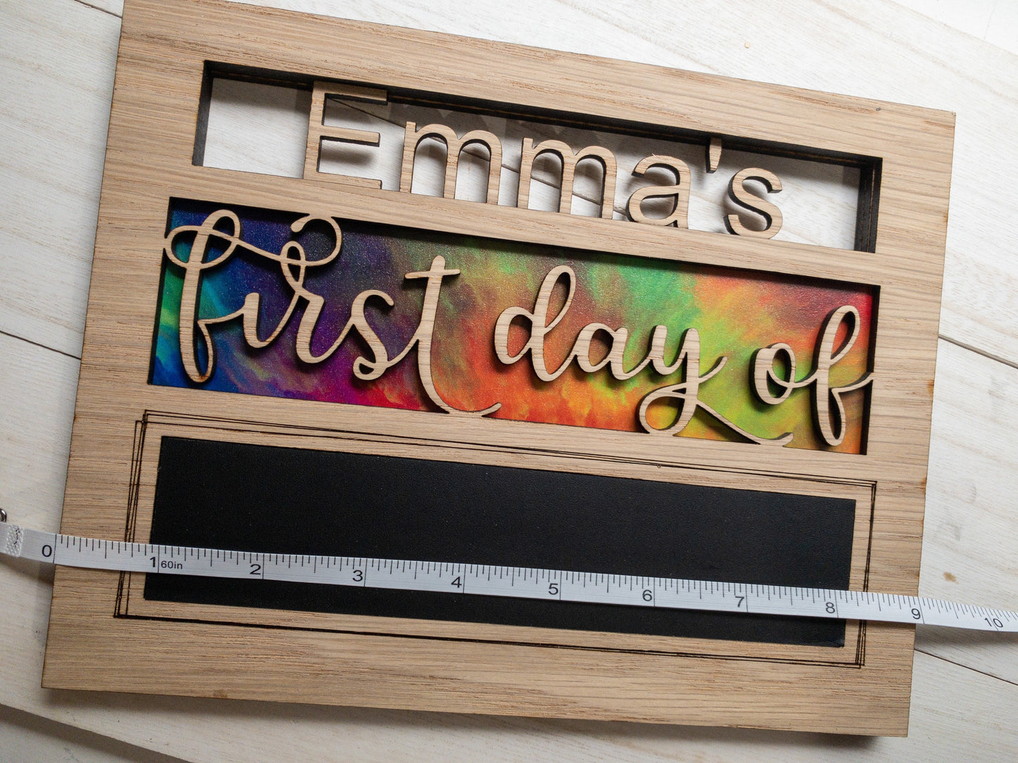 Personalized first and last day of school sign