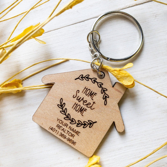 Realtor keychain gift for clients