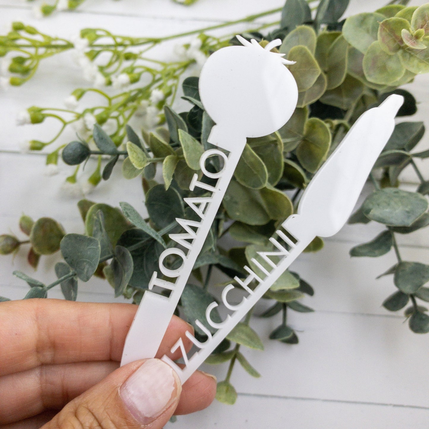 Vegetable markers, garden plant markers, gardening, acrylic plant markers