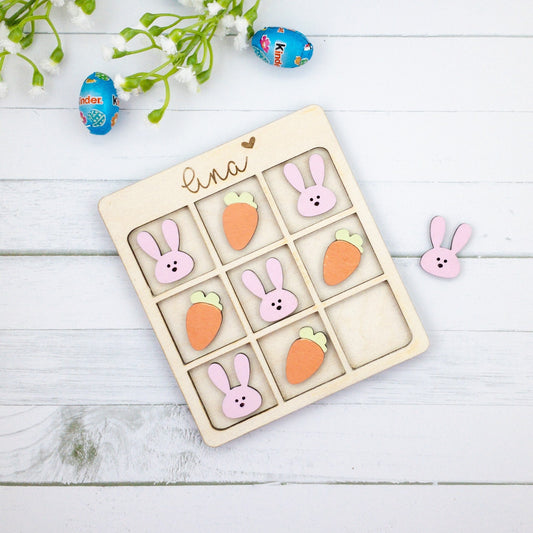 Personalized Easter tic tac toe basket stuffer gifts